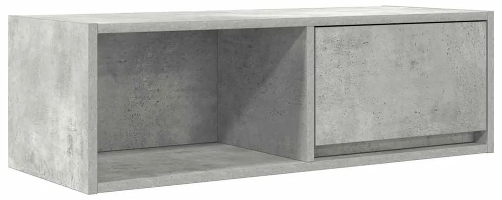 Móveis de TV 2pcs 80x31x25,5cm madeira processada cinza cimento