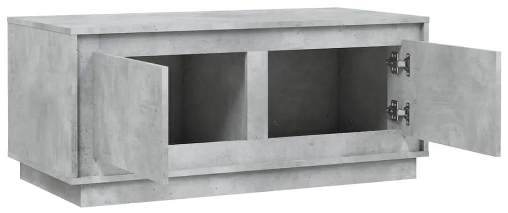 Mesa de centro 102x50x44 cm derivados de madeira cinza cimento