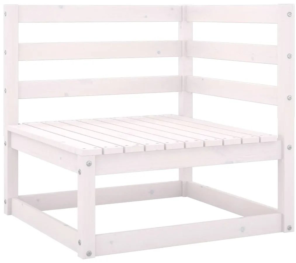 6 pcs conjunto lounge de jardim com almofadões pinho maciço