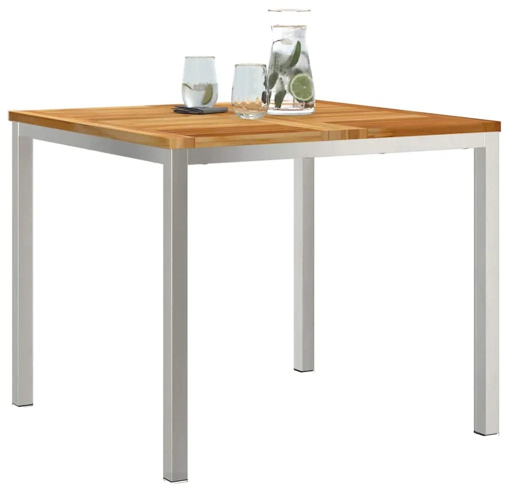 Mesa de Jantar 90x90x74.5 cm Madeira Sólida de Teca