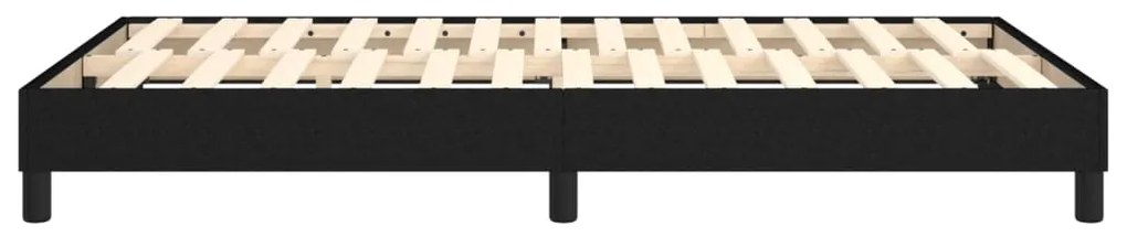 Estrutura de cama sem colchão 120x200 cm tecido preto