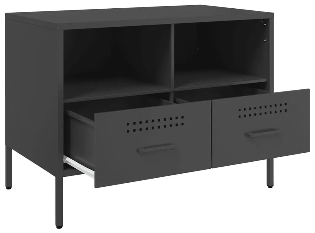Móvel de TV 68x39x50,5 cm aço preto