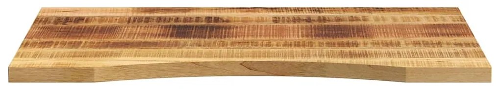 Tampo de mesa com curva 100x50x2,5 cm mangueira áspera maciça