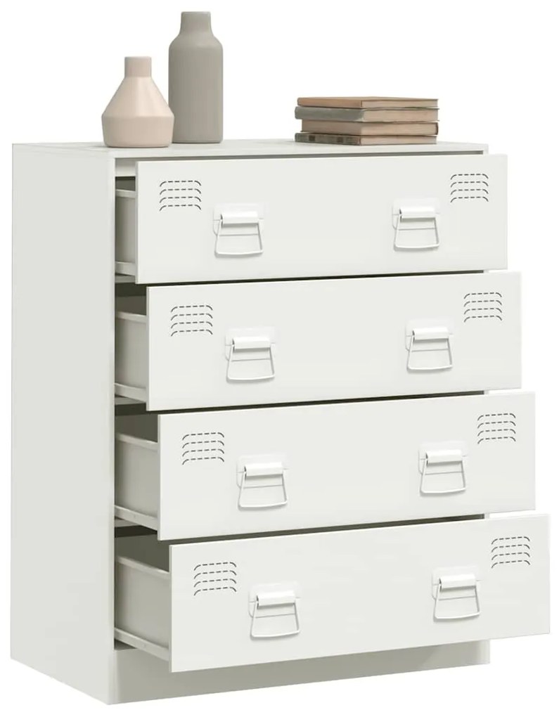 Aparador 67x39x83 cm aço branco
