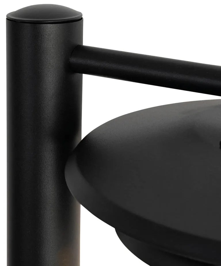 Candeeiro de jardim design preto 100 cm IP44 - Morty