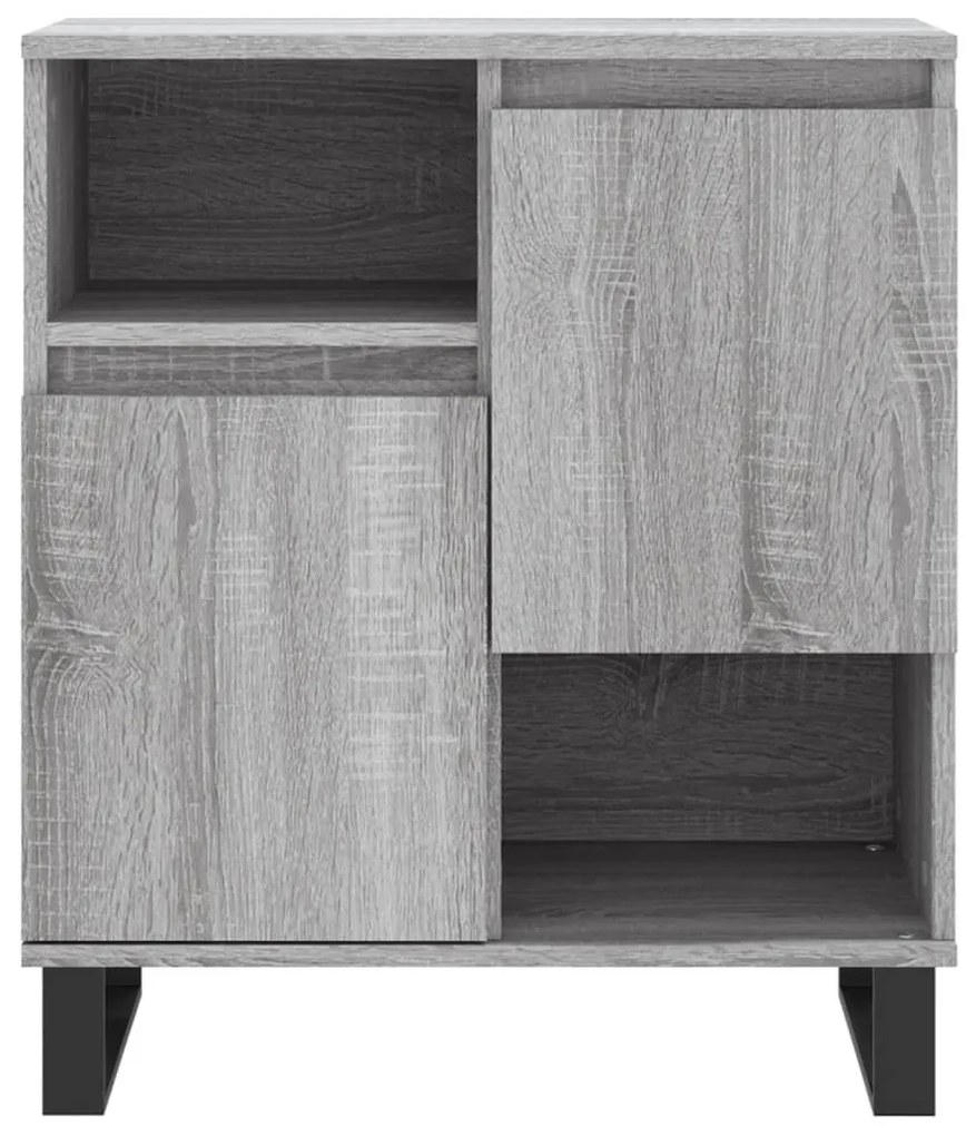 Aparadores 2 pcs derivados de madeira cinzento sonoma