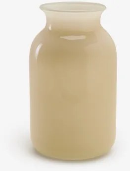 Vaso Em Vidro Nyvonel Beige Creme - Sklum
