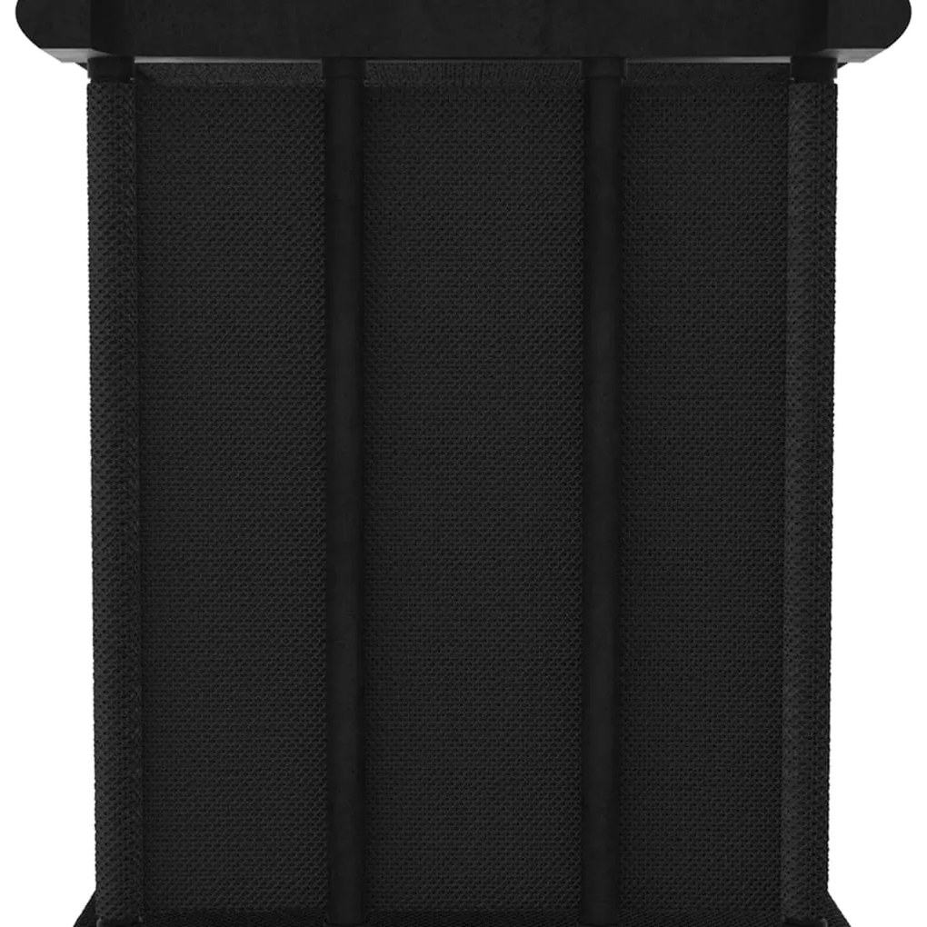 Unidade de prateleiras 15 cubos 103x30x175,5 cm tecido preto