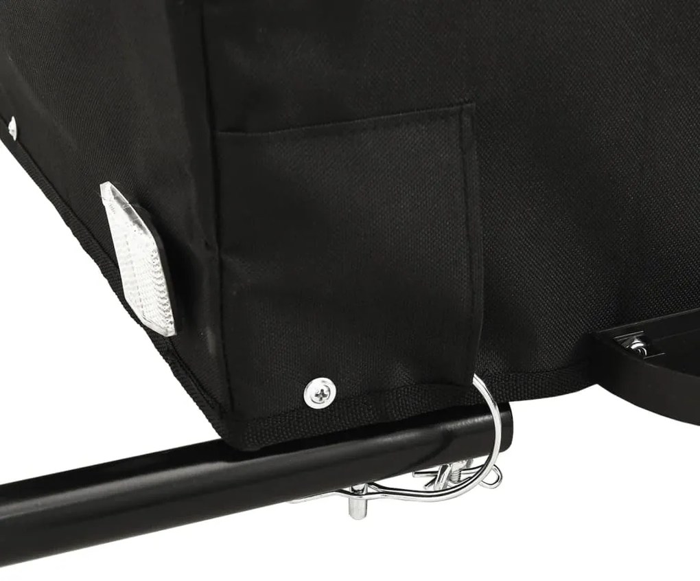 Reboque para bicicleta 45 kg ferro preto