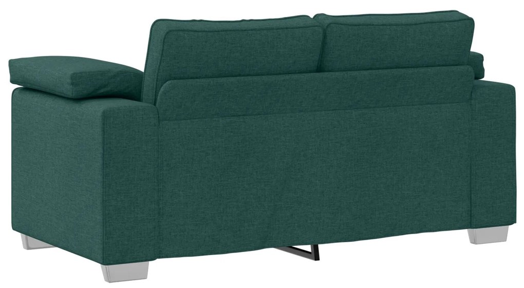 Sofá-Casal VidaXL Verde Escuro 120 cm em Tecido