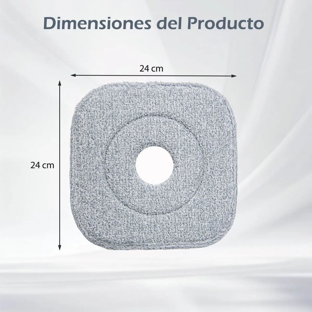 Conjunto de 6 peças de cabeças de esfregona de substituição Mopa de substituição para esfregona de microfibra Mopa de limpeza