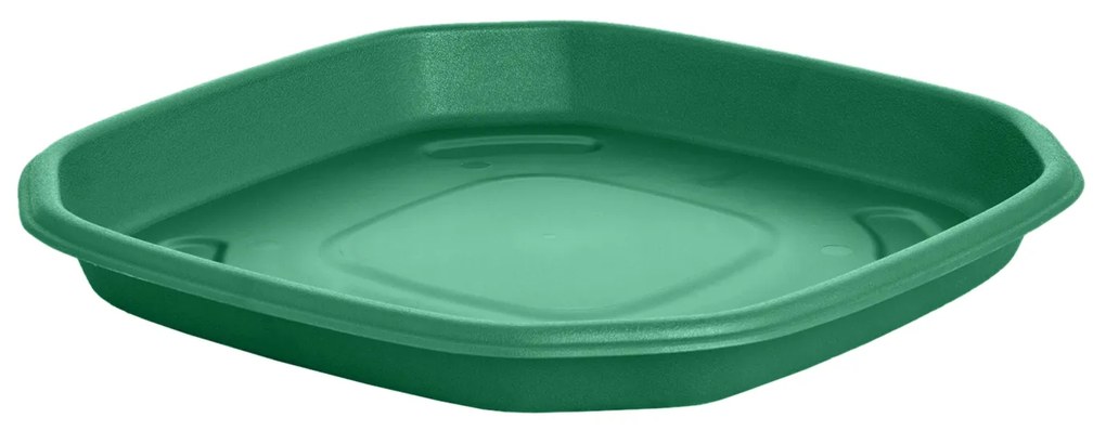 Prato para Floreira Polipropileno Antique Octogonal Verde 36cm