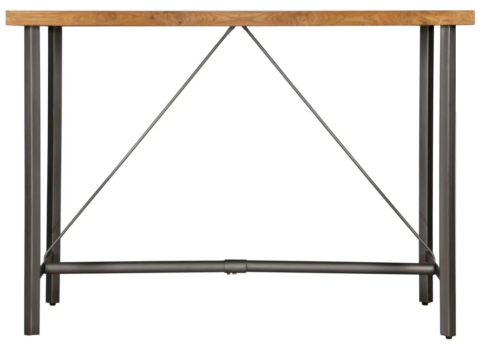 Mesa de bar em madeira de teca recuperada maciça 150x70x106 cm