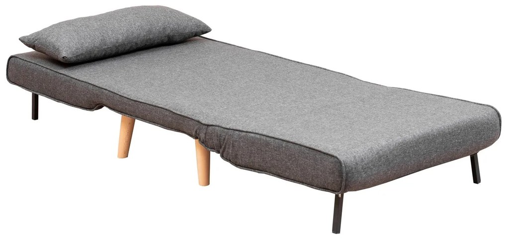 Sofá-Cama Folde – Cinzento Escuro – 180 x 80 cm