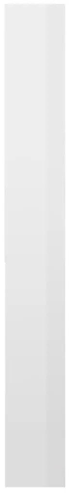 Armário máquina lavar roupa 64x24x190 cm branco brilhante