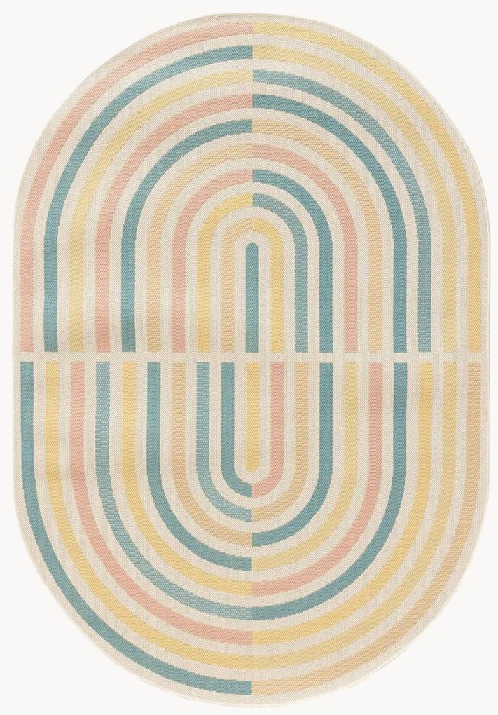 Tapete oval para interior e exterior Candy
