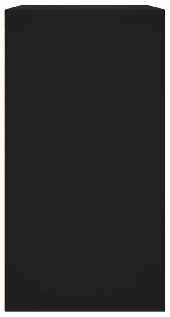 Armário de cosmética 80x40x75 cm derivados de madeira preto