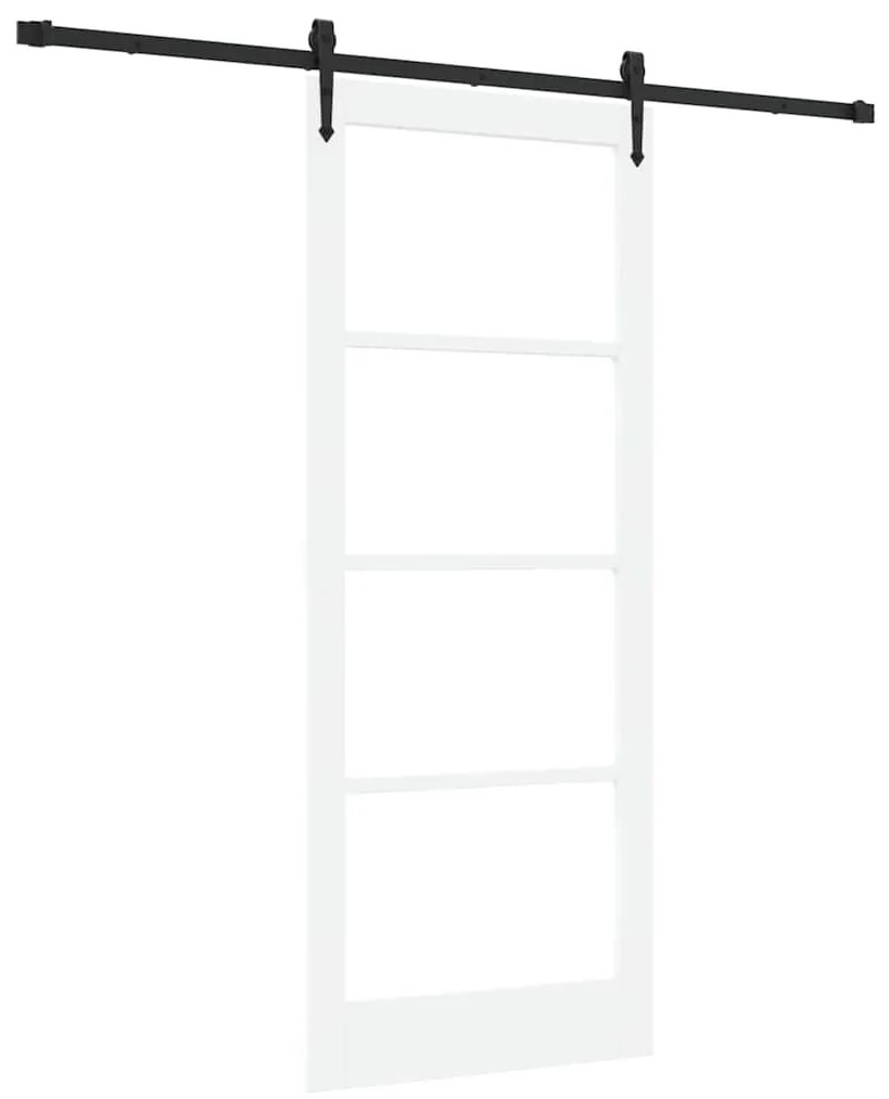 Porta Deslizante vidaXL com Ferragens 'ORKDAL'Branca 86x211 cm