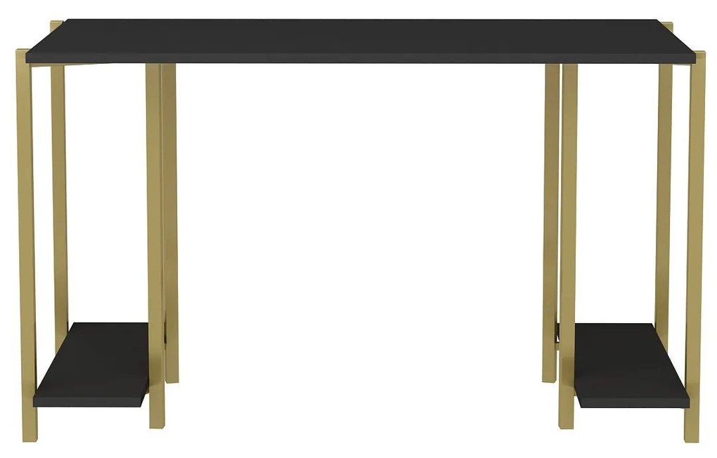 Secretária Academy – Dourado e Antracite – 125,2 cm x 60 cm x 73,8 cm