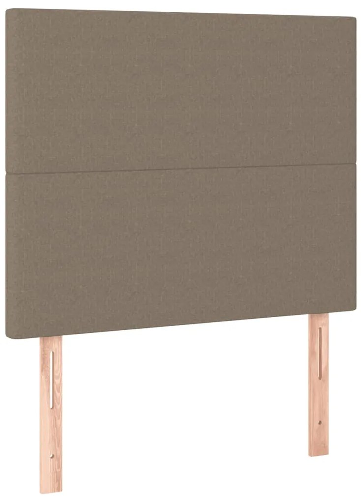 Estrutura cama sem colchão 90x200 cm tecido cinza-acastanhado