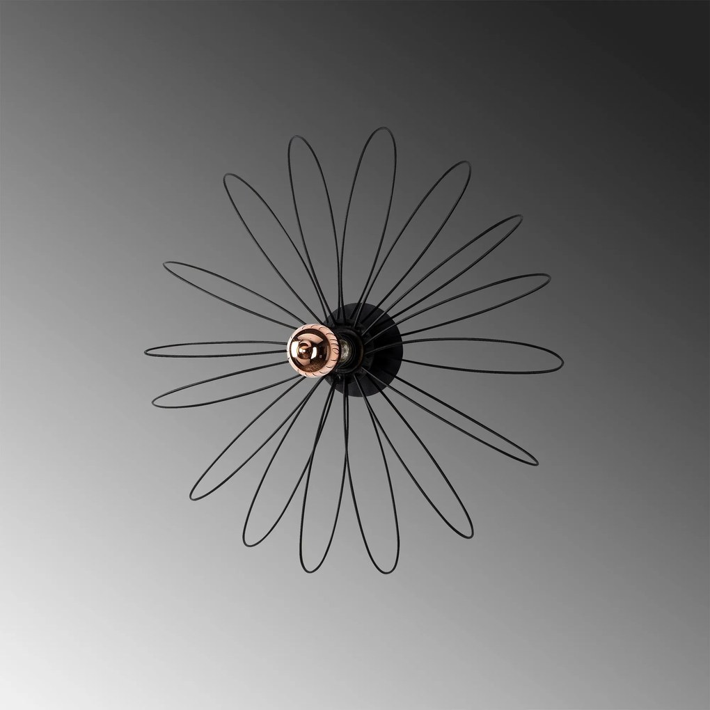 Lâmpada de Parede Hemdem – Preto – 58 x 12 x 58 cm