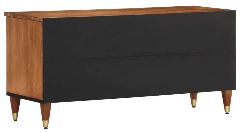 Móvel de TV 100x33x46 cm madeira de mangueira maciça