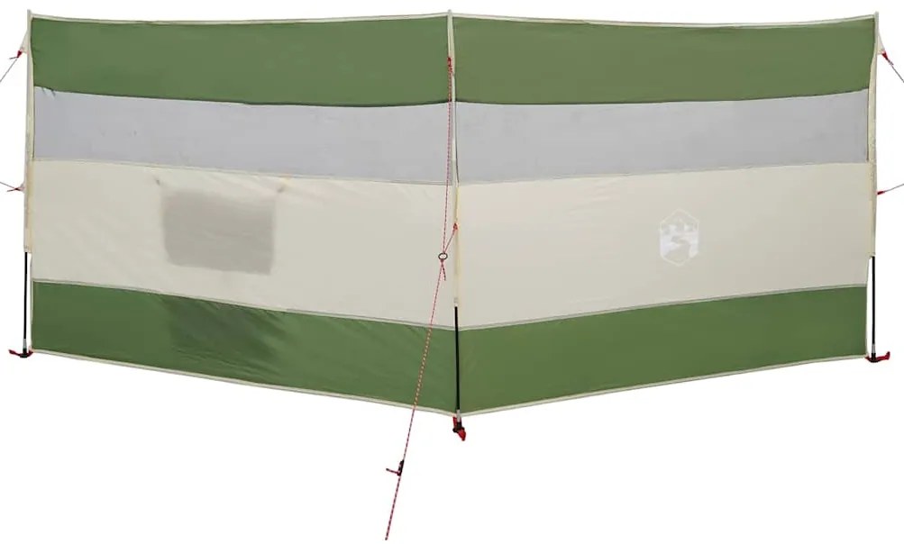 Corta-vento de campismo 340x130 cm impermeável verde