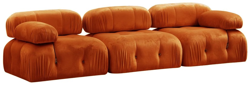 Sofá de 3 Lugares Bubble – Laranja – 288 cm x 95 cm x 75 cm