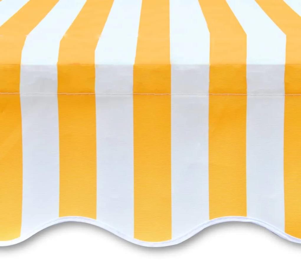 Lona para toldo laranja e branco 500x300 cm