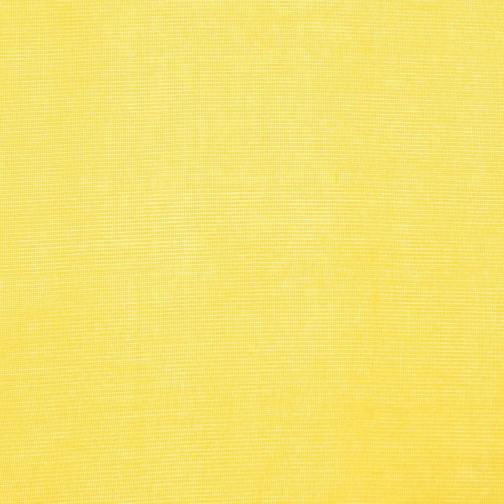 Cortinas de voile com bolsos para varão 2 pcs amarelo