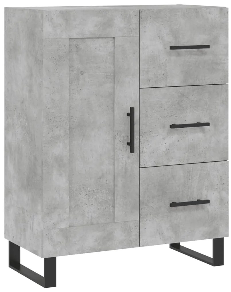 Armário alto 69,5x34x180 cm derivados de madeira cinza cimento