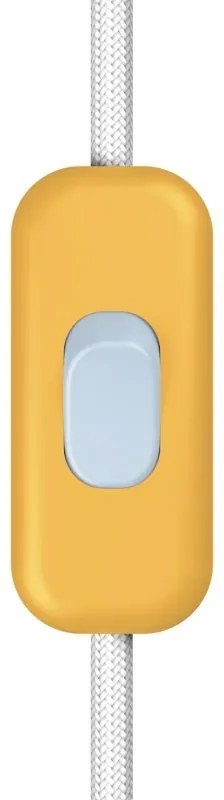 Interruptor unipolar em linha Creative Switch amarelo mostarda