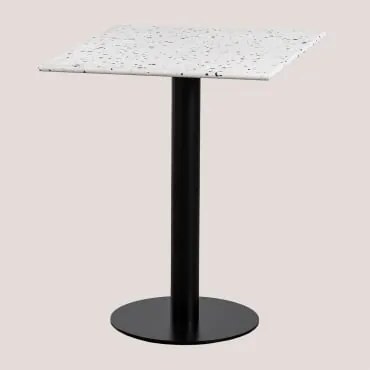 Mesa De Bar Quadrada 60x60 Cm Em Terraço Dolce Branco - Sklum