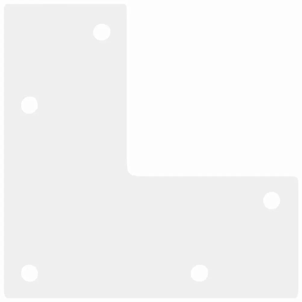 Pés para mesa de centro cônicos 4 peças, branco, 30-31 cm, aço