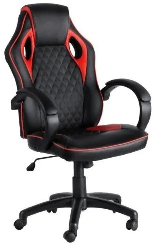 DUDECO - Cadeira Gaming Win Vermelho e Preto