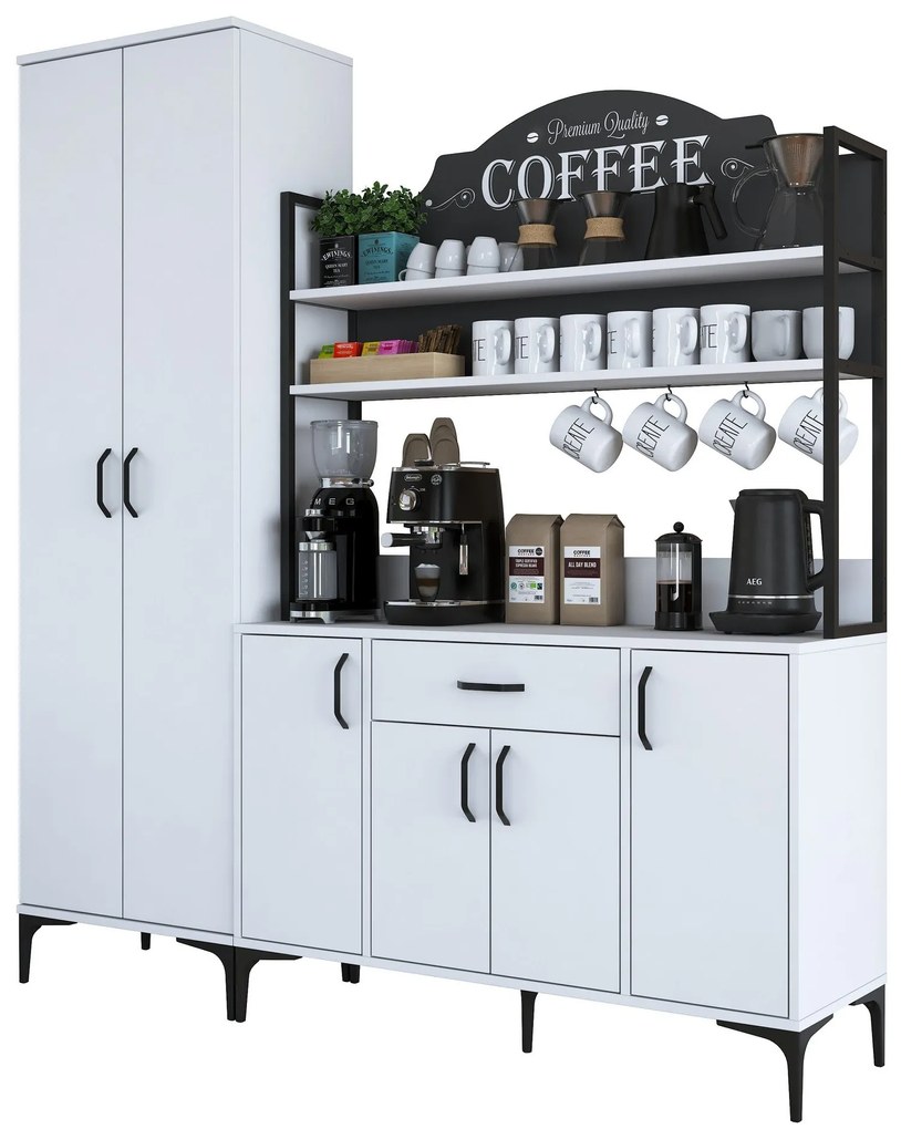 Armário Multiusos JE148 – Branco – 280x198,6x40 cm