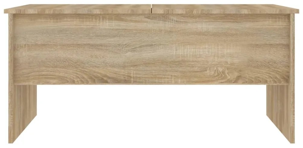 Mesa de centro102x50,5x46,5cm madeira processada carvalho sonoma