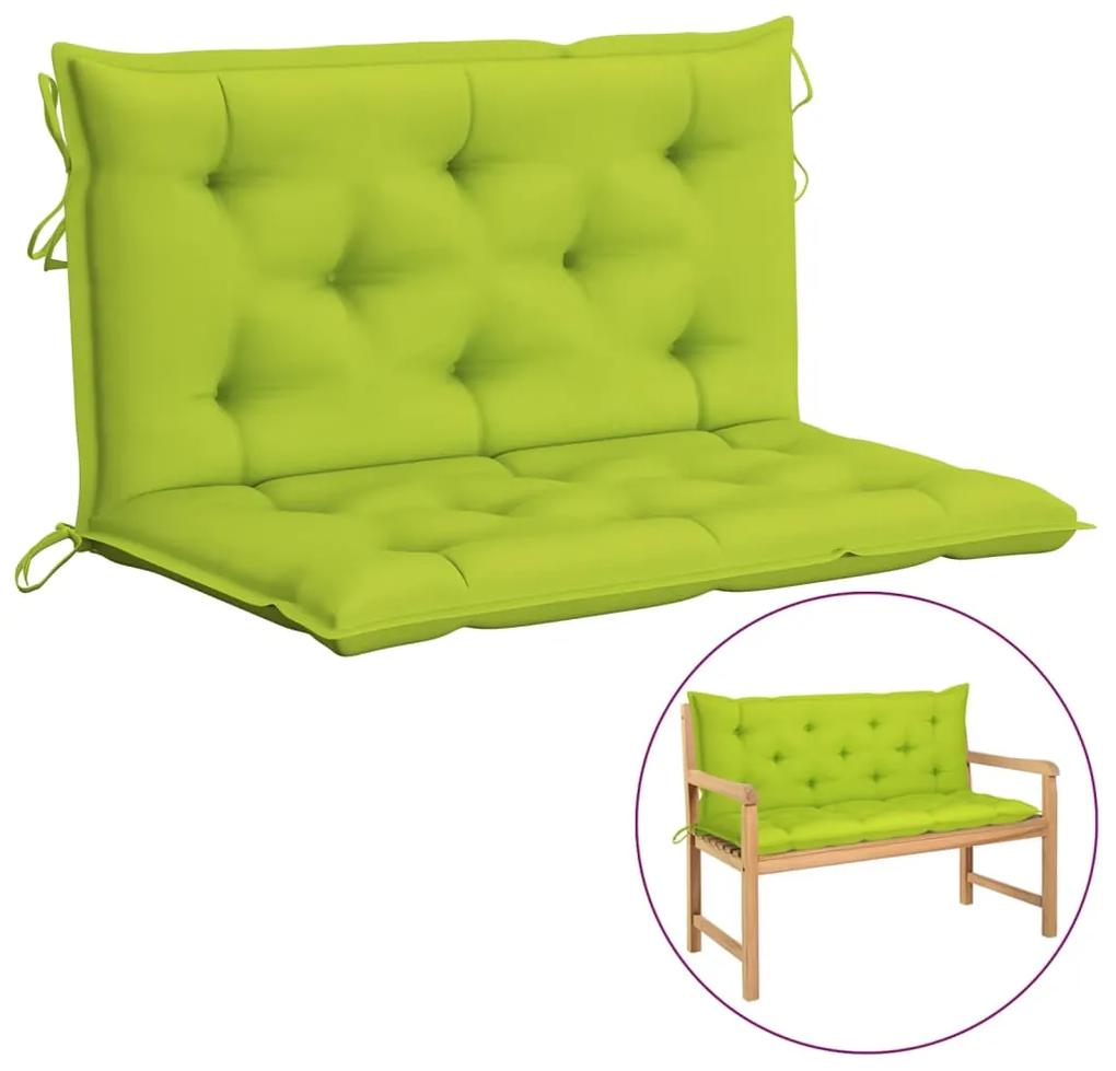 315003 vidaXL Almofadão para cadeira de baloiço 100 cm tecido verde brilhante