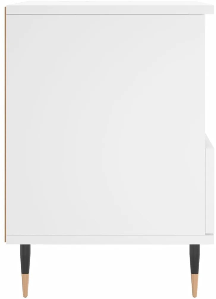 Mesas de cabeceira 2pcs 40x35x50 cm derivados de madeira branco