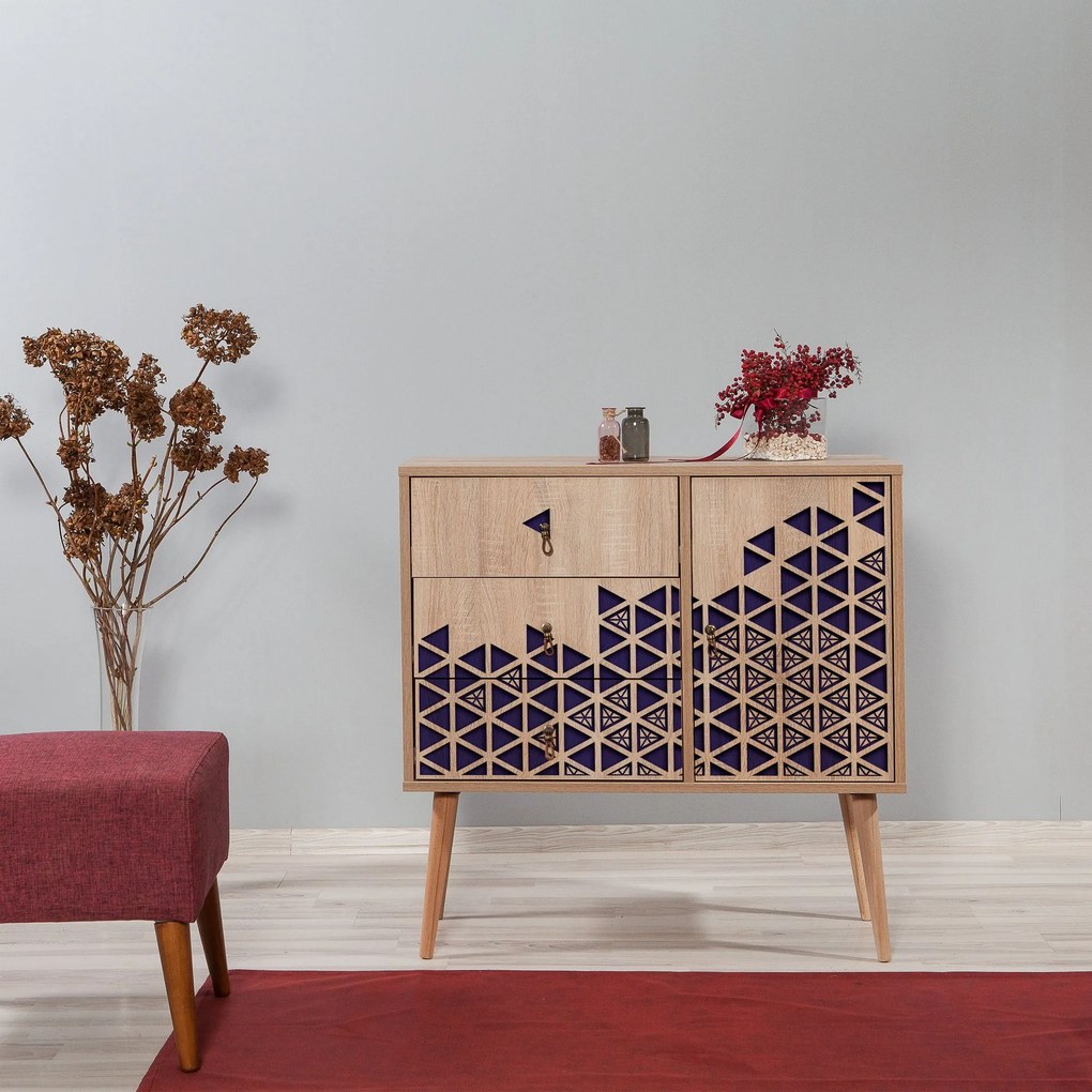 Cômoda Verybox – Carvalho Sonoma – 90 x 90 x 40 cm