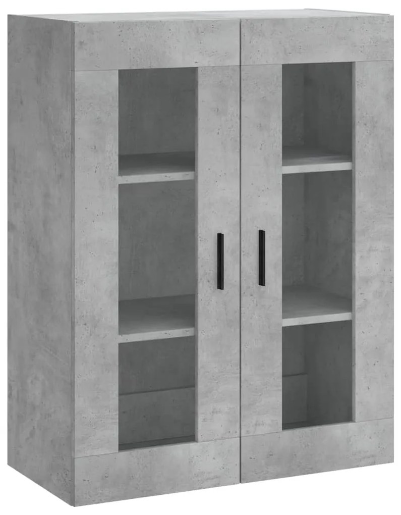 Armário alto 69,5x34x180 cm derivados de madeira cinza cimento