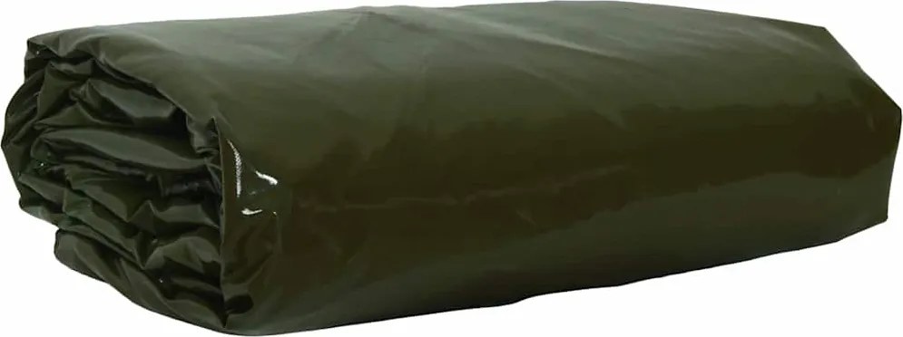 vidaXL Lona 650g / m² Verde Oliva 5 x 8 m Lona com revestimento em PVC
