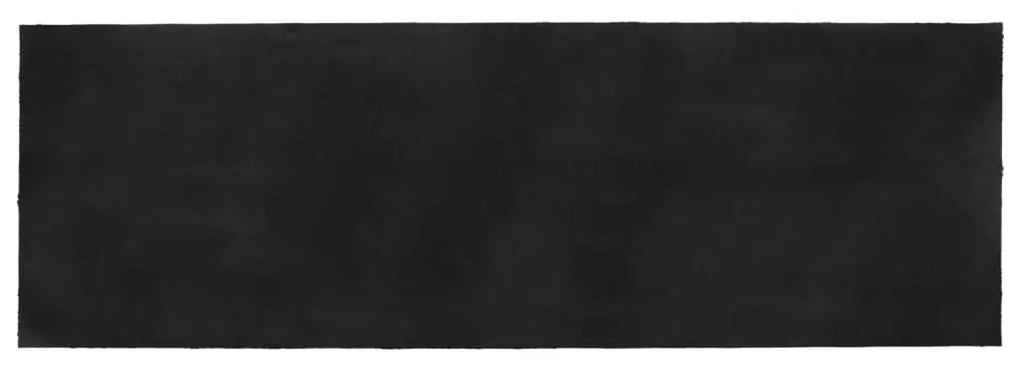 Tapete de porta 100x300 cm fibra de coco tufada cinzento escuro