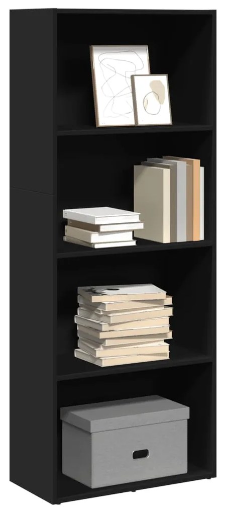 vidaXL Estante 60x30x152 cm derivados de madeira preto
