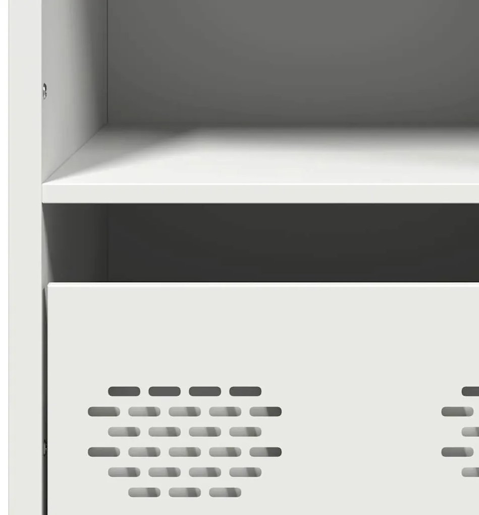 Móvel alto 68x39x103,5 cm aço branco