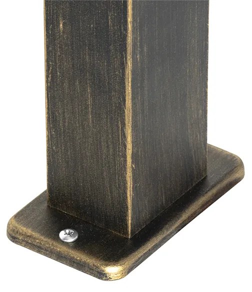 Candeeiro de pé industrial para exterior ouro antigo 35 cm IP44 - Baleno Moderno,Country / Rústico,Industrial