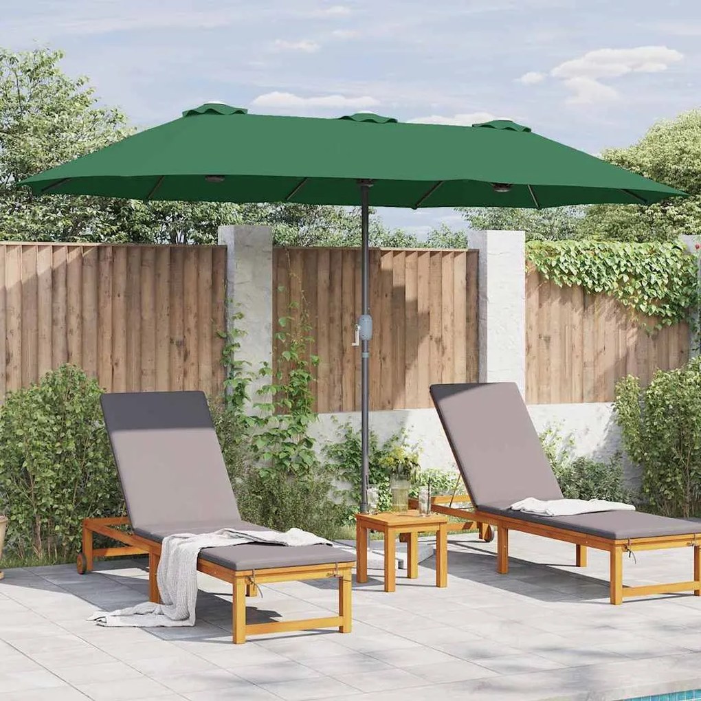 Guarda-sol de Jardim Verde 380 x 196 x 235 cm