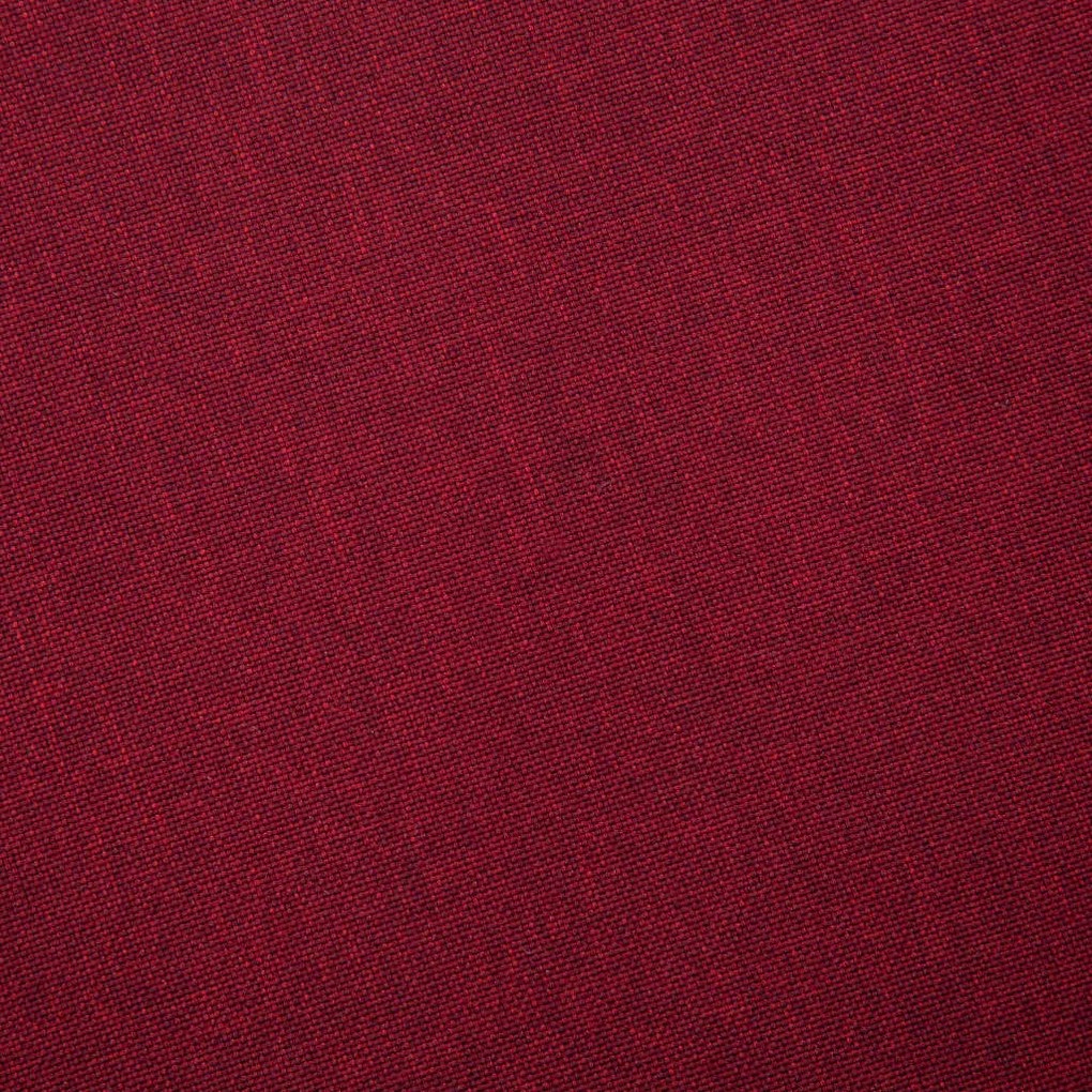 Sofá de 3 lugares em tecido vermelho tinto