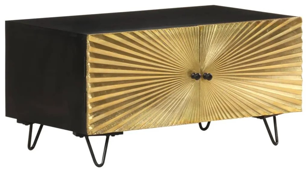 Mesa de centro 90x50x45 cm madeira de mangueira maciça