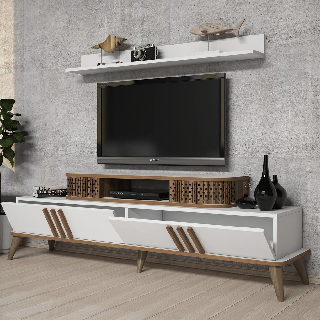Conjunto de Mobiliário de Sala Eylül – Branco – Diversas Medidas